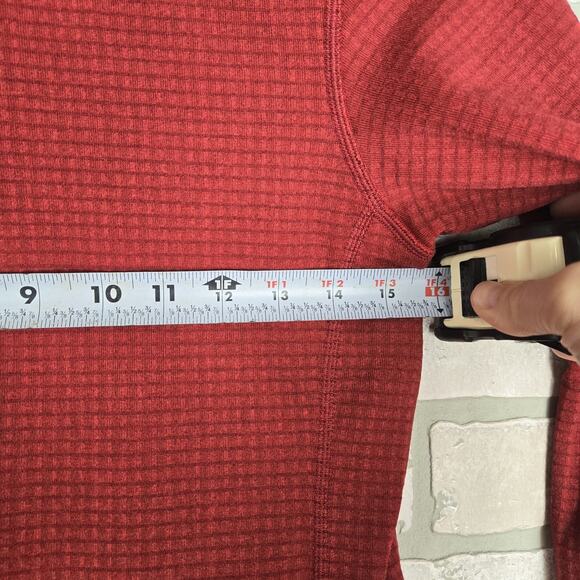 Patagonia R1 Polartec Full Zip Waffle Sweater Red Womens Size Medium. Flaws! - Picture 6 of 10